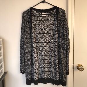 Black & grey Aztec cardigan